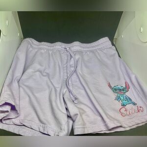 Disney stitch pajama shorts Juniors Size L (11/13) NWOT